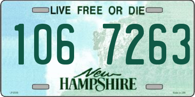 NH license plate 1067263