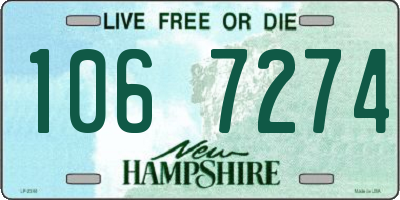 NH license plate 1067274