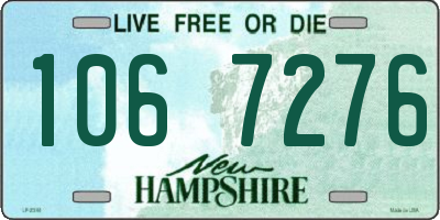 NH license plate 1067276