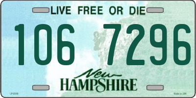 NH license plate 1067296