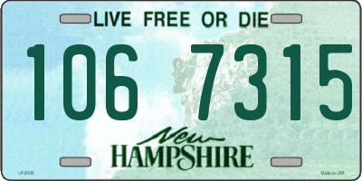 NH license plate 1067315