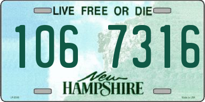 NH license plate 1067316