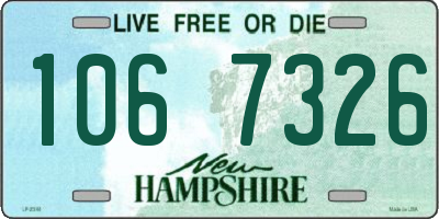 NH license plate 1067326