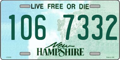 NH license plate 1067332