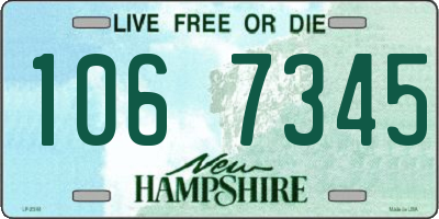 NH license plate 1067345