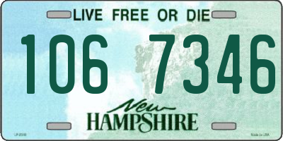 NH license plate 1067346
