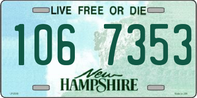 NH license plate 1067353