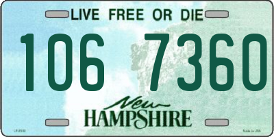 NH license plate 1067360