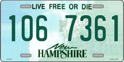 NH license plate 1067361