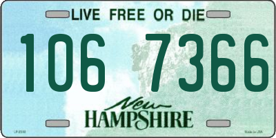 NH license plate 1067366