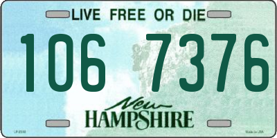 NH license plate 1067376