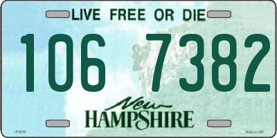 NH license plate 1067382