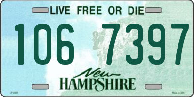 NH license plate 1067397