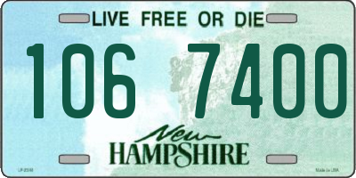 NH license plate 1067400