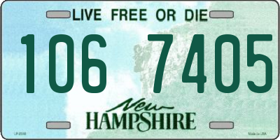 NH license plate 1067405
