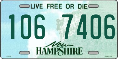 NH license plate 1067406