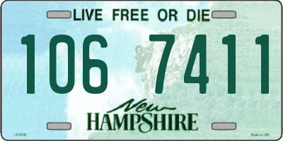 NH license plate 1067411