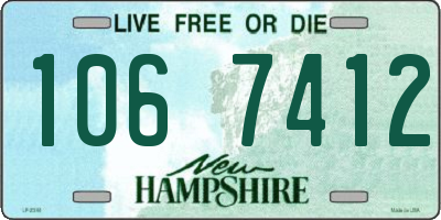 NH license plate 1067412