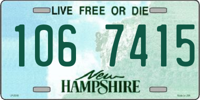 NH license plate 1067415