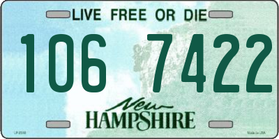 NH license plate 1067422