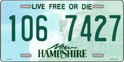 NH license plate 1067427