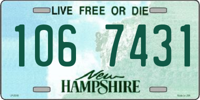 NH license plate 1067431