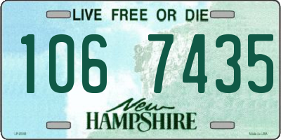 NH license plate 1067435