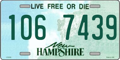 NH license plate 1067439