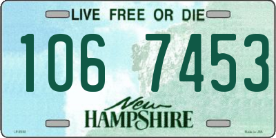 NH license plate 1067453
