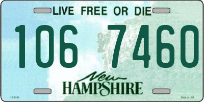 NH license plate 1067460
