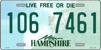 NH license plate 1067461