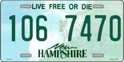 NH license plate 1067470