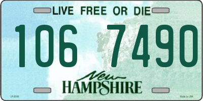 NH license plate 1067490