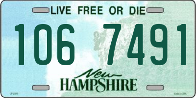 NH license plate 1067491
