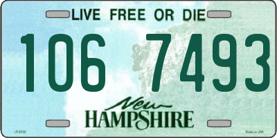 NH license plate 1067493