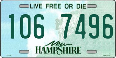 NH license plate 1067496