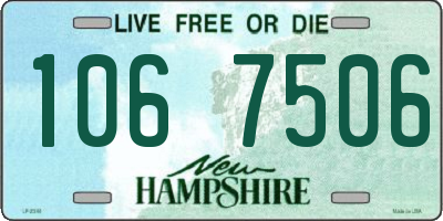 NH license plate 1067506
