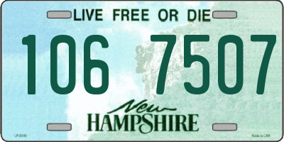 NH license plate 1067507