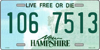 NH license plate 1067513