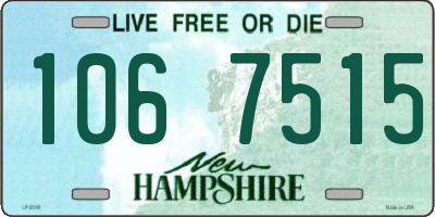 NH license plate 1067515
