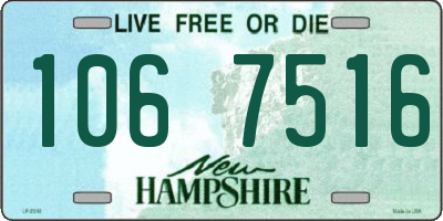 NH license plate 1067516