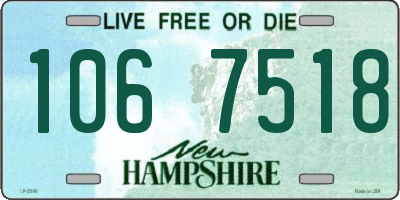NH license plate 1067518