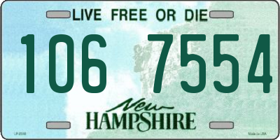 NH license plate 1067554