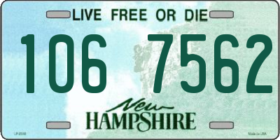 NH license plate 1067562