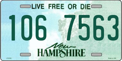 NH license plate 1067563