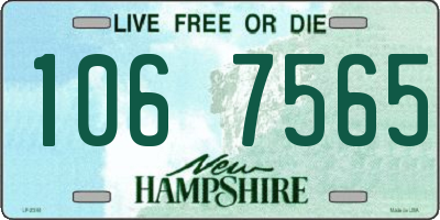 NH license plate 1067565