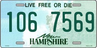 NH license plate 1067569