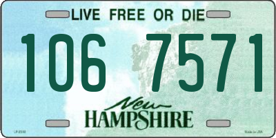 NH license plate 1067571
