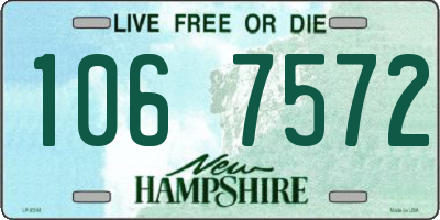NH license plate 1067572