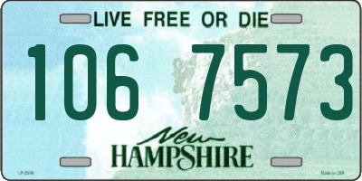 NH license plate 1067573